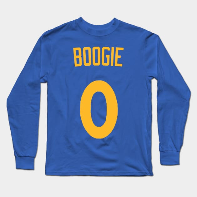 Demarcus Cousins 'Boogie' Nickname Jersey - Golden State Warriors Long Sleeve T-Shirt by xavierjfong